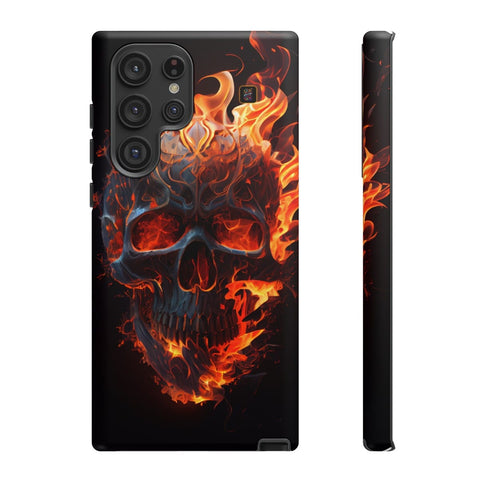 Galaxy S22 | S22 Plus | S22 Ultra | S23 | S23 Plus | S23 Ultra | S24 | S24 Plus | S24 Ultra β Blaze,FieryArtwork,Skull,VisualSpectacle β front-and-side