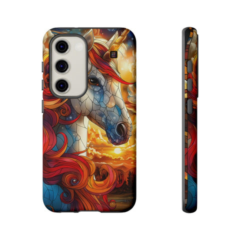 Galaxy S22 | S22 Plus | S22 Ultra | S23 | S23 Plus | S23 Ultra | S24 | S24 Plus | S24 Ultra β Enchantment,Fantasy,StainedGlass,Unicorn β front-and-side
