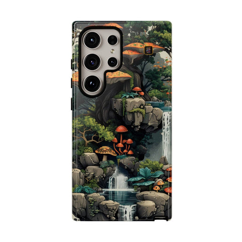 Galaxy S22 | S22 Plus | S22 Ultra | S23 | S23 Plus | S23 Ultra | S24 | S24 Plus | S24 Ultra β Enchanted,Island,Mushrooms,Waterfalls β front