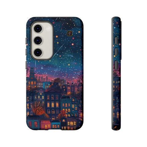 Galaxy S22 | S22 Plus | S22 Ultra | S23 | S23 Plus | S23 Ultra | S24 | S24 Plus | S24 Ultra β Buildings,GlowingNight,ShootingStars,Trees β front-and-side