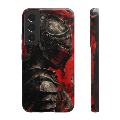 Galaxy S22 | S22 Plus | S22 Ultra | S23 | S23 Plus | S23 Ultra | S24 | S24 Plus | S24 Ultraβ Armor,Knight,Medieval,RedPlume β front-and-side