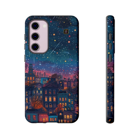 Galaxy S22 | S22 Plus | S22 Ultra | S23 | S23 Plus | S23 Ultra | S24 | S24 Plus | S24 Ultra β Buildings,GlowingNight,ShootingStars,Trees β front-and-side