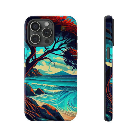 iPhone 14 | 14 Pro | 14 Plus | 14 Pro Max | 15 | 15 Pro | 15 Plus | 15 Pro Max β Beach,Enchanted,Seascape,Trees β front-and-side