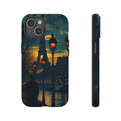 iPhone 14 | 14 Pro | 14 Plus | 14 Pro Max | 15 | 15 Pro | 15 Plus | 15 Pro Max β Eiffel,Twilight,Parisian,Streetlamps β front-and-side