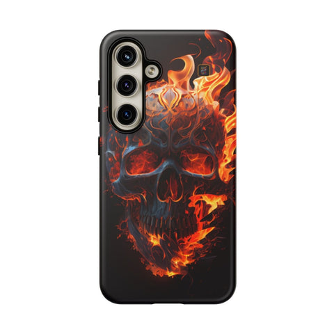 Galaxy S22 | S22 Plus | S22 Ultra | S23 | S23 Plus | S23 Ultra | S24 | S24 Plus | S24 Ultra β Blaze,FieryArtwork,Skull,VisualSpectacle β front