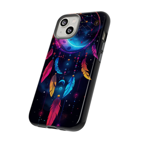 iPhone 14 | 14 Pro | 14 Plus | 14 Pro Max | 15 | 15 Pro | 15 Plus | 15 Pro Maxβ Colorful,Dreamcatcher,Moonlight,Nightsky β side