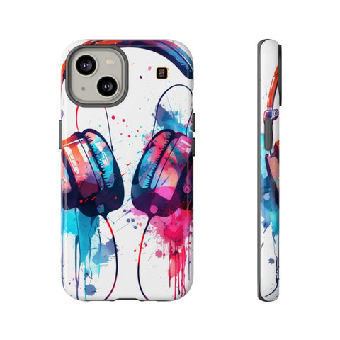 iPhone 14 | 14 Pro | 14 Plus | 14 Pro Max | 15 | 15 Pro | 15 Plus | 15 Pro Max β Artistic,Headphones,Splash,Vibrant β front-and-side
