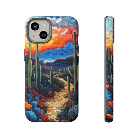 iPhone 14 | 14 Pro | 14 Plus | 14 Pro Max | 15 | 15 Pro | 15 Plus | 15 Pro Max β Artistic,Cacti,Desert,Sunset β front-and-side