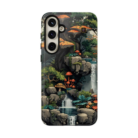 Galaxy S22 | S22 Plus | S22 Ultra | S23 | S23 Plus | S23 Ultra | S24 | S24 Plus | S24 Ultra β Enchanted,Island,Mushrooms,Waterfalls β front