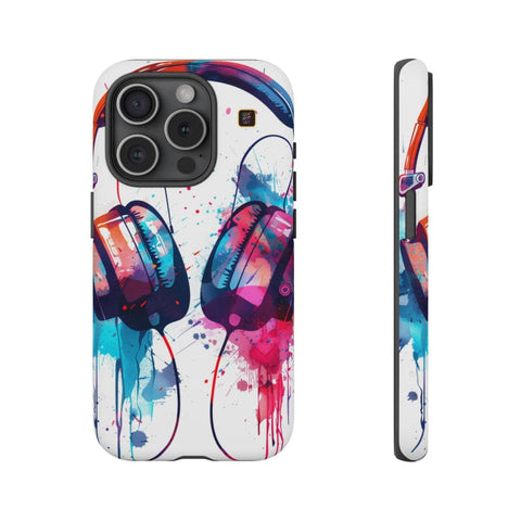 iPhone 14 | 14 Pro | 14 Plus | 14 Pro Max | 15 | 15 Pro | 15 Plus | 15 Pro Max β Artistic,Headphones,Splash,Vibrant β front-and-side