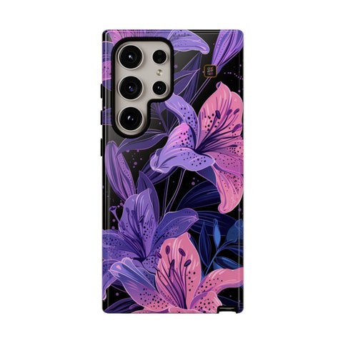 Galaxy S22 | S22 Plus | S22 Ultra | S23 | S23 Plus | S23 Ultra | S24 | S24 Plus | S24 Ultra β DarkFantasy,Floral,Intricate,Lilies β front
