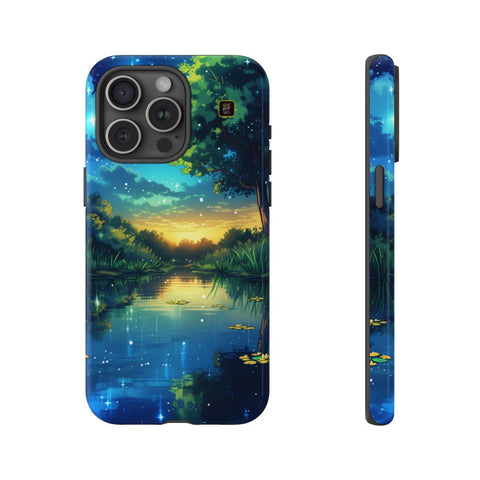 iPhone 14 | 14 Pro | 14 Plus | 14 Pro Max | 15 | 15 Pro | 15 Plus | 15 Pro Max β DreamyNightscape,EnchantedForest,GlowingWaterlilies,StarrySky β front-and-side