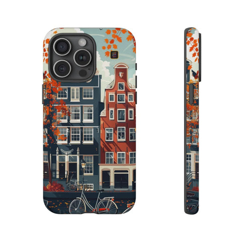 iPhone 14 | 14 Pro | 14 Plus | 14 Pro Max | 15 | 15 Pro | 15 Plus | 15 Pro Max β Autumn,Fall,Amsterdam,Bicycles β front-and-side