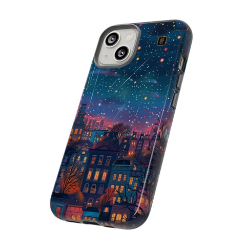 iPhone 14 | 14 Pro | 14 Plus | 14 Pro Max | 15 | 15 Pro | 15 Plus | 15 Pro Maxβ Buildings,GlowingNight,ShootingStars,Trees β side