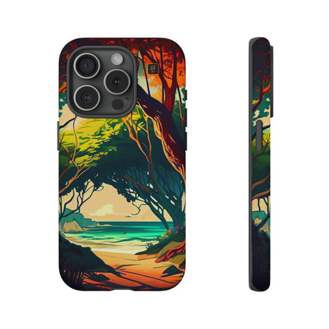 iPhone 14 | 14 Pro | 14 Plus | 14 Pro Max | 15 | 15 Pro | 15 Plus | 15 Pro Max β AnimeBeach,EnchantedForest,TropicalVista,VibrantArtwork β front-and-side