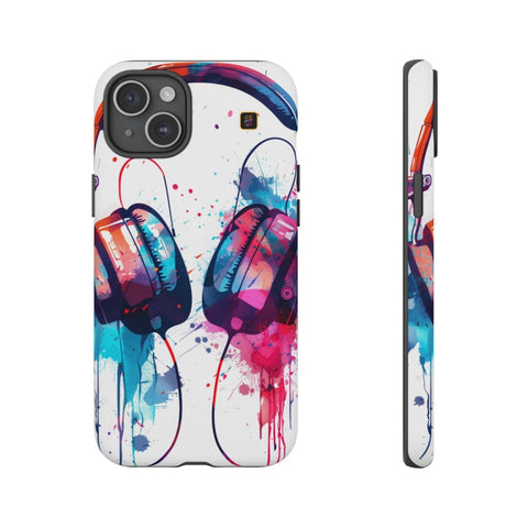 iPhone 14 | 14 Pro | 14 Plus | 14 Pro Max | 15 | 15 Pro | 15 Plus | 15 Pro Max β Artistic,Headphones,Splash,Vibrant β front-and-side