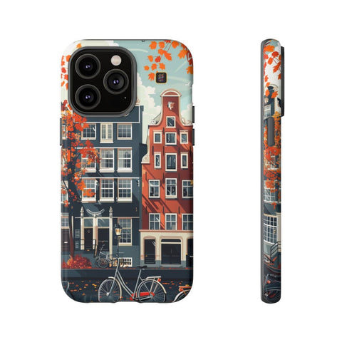 iPhone 14 | 14 Pro | 14 Plus | 14 Pro Max | 15 | 15 Pro | 15 Plus | 15 Pro Max β Autumn,Fall,Amsterdam,Bicycles β front-and-side