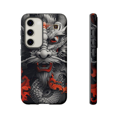 Galaxy S22 | S22 Plus | S22 Ultra | S23 | S23 Plus | S23 Ultra | S24 | S24 Plus | S24 Ultra β Dragon,Fantasy,RedAccents,SakugaStyle β front-and-side