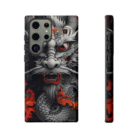 Galaxy S22 | S22 Plus | S22 Ultra | S23 | S23 Plus | S23 Ultra | S24 | S24 Plus | S24 Ultra β Dragon,Fantasy,RedAccents,SakugaStyle β front-and-side