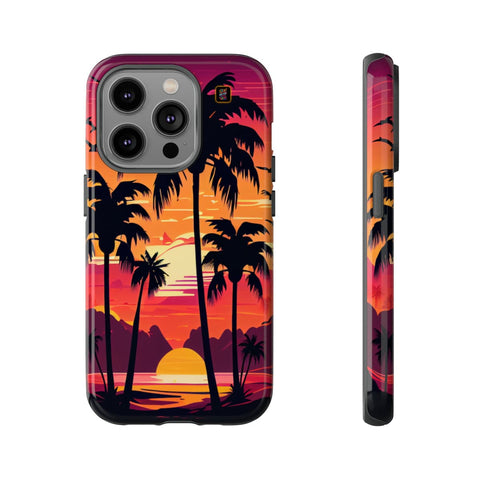iPhone 14 | 14 Pro | 14 Plus | 14 Pro Max | 15 | 15 Pro | 15 Plus | 15 Pro Max β Beachscape,Dawn,PalmTrees,Tropical β front-and-side