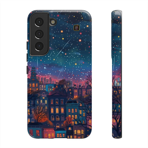Galaxy S22 | S22 Plus | S22 Ultra | S23 | S23 Plus | S23 Ultra | S24 | S24 Plus | S24 Ultraβ Buildings,GlowingNight,ShootingStars,Trees β front-and-side