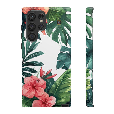 Galaxy S22 | S22 Plus | S22 Ultra | S23 | S23 Plus | S23 Ultra | S24 | S24 Plus | S24 Ultra β Botanical,Floral,Hibiscus,Tropical β front-and-side