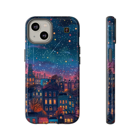 iPhone 14 | 14 Pro | 14 Plus | 14 Pro Max | 15 | 15 Pro | 15 Plus | 15 Pro Maxβ Buildings,GlowingNight,ShootingStars,Trees β front-and-side