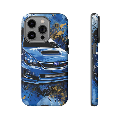 iPhone 14 | 14 Pro | 14 Plus | 14 Pro Max | 15 | 15 Pro | 15 Plus | 15 Pro Max β Artistic,Automobile,Blue,Impreza β front-and-side