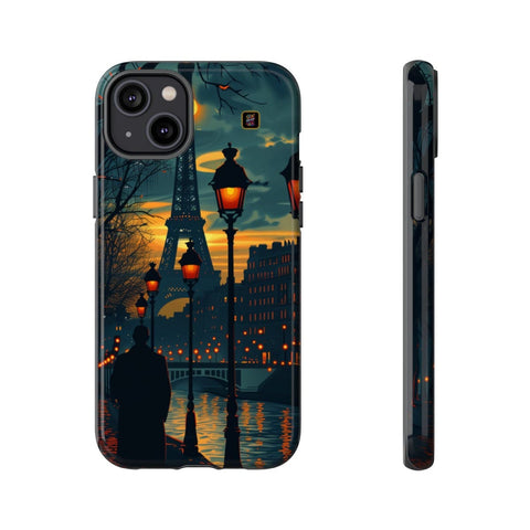 iPhone 14 | 14 Pro | 14 Plus | 14 Pro Max | 15 | 15 Pro | 15 Plus | 15 Pro Max β Eiffel,Twilight,Parisian,Streetlamps β front-and-side