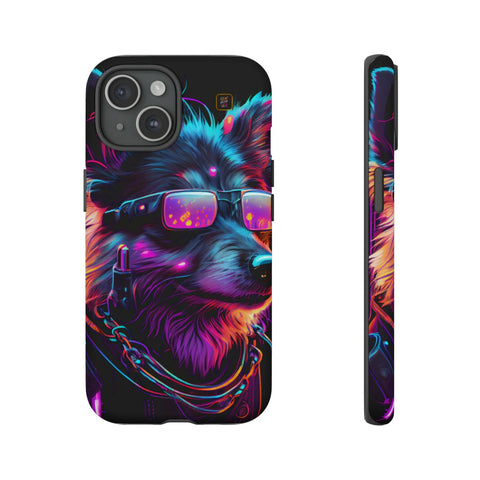 iPhone 14 | 14 Pro | 14 Plus | 14 Pro Max | 15 | 15 Pro | 15 Plus | 15 Pro Max β Cyberdog,Neon,Glasses,Sunglasses β front-and-side