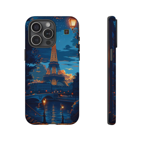 iPhone 14 | 14 Pro | 14 Plus | 14 Pro Max | 15 | 15 Pro | 15 Plus | 15 Pro Max β EiffelTower,Nightlife,ParisianRomance,Streetlamp β front-and-side