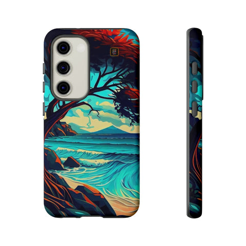 Galaxy S22 | S22 Plus | S22 Ultra | S23 | S23 Plus | S23 Ultra – Beach,Enchanted,Seascape,Trees – front-and-side
