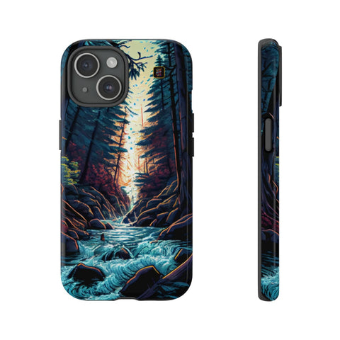 iPhone 14 | 14 Pro | 14 Plus | 14 Pro Max | 15 | 15 Pro | 15 Plus | 15 Pro Max – BlueSky,Cinematic,Redwoods,Rapids – front-and-side