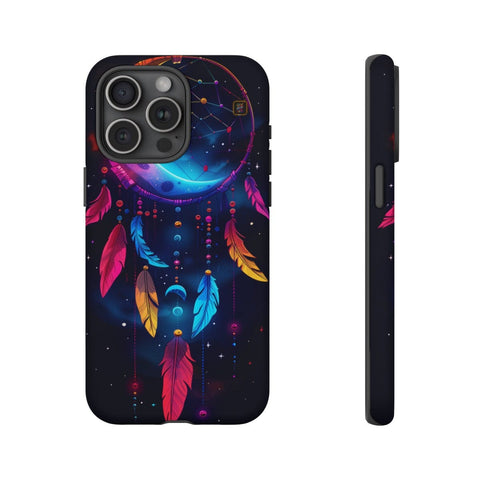 iPhone 14 | 14 Pro | 14 Plus | 14 Pro Max | 15 | 15 Pro | 15 Plus | 15 Pro Max β Colorful,Dreamcatcher,Moonlight,Nightsky β front-and-side