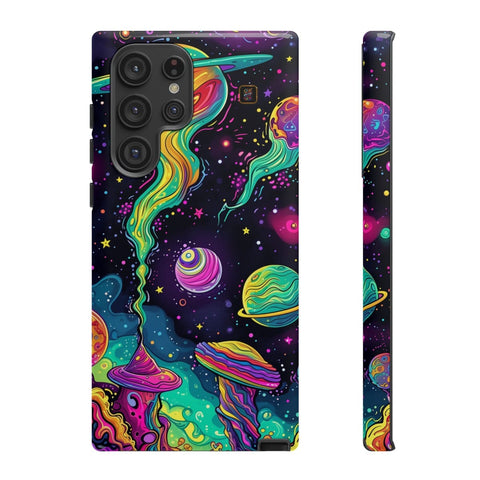 Galaxy S22 | S22 Plus | S22 Ultra | S23 | S23 Plus | S23 Ultra | S24 | S24 Plus | S24 Ultra – Cosmic,Enchanted,Planets,Vibrant – front-and-side