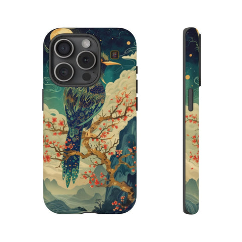 iPhone 14 | 14 Pro | 14 Plus | 14 Pro Max | 15 | 15 Pro | 15 Plus | 15 Pro Max β Bird,Fantasy,Moonlit,Mystical β front-and-side
