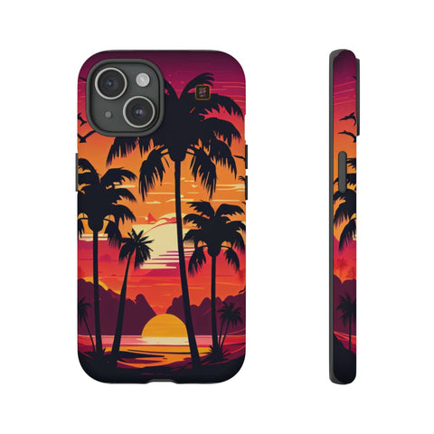 iPhone 14 | 14 Pro | 14 Plus | 14 Pro Max | 15 | 15 Pro | 15 Plus | 15 Pro Max β Beachscape,Dawn,PalmTrees,Tropical β front-and-side