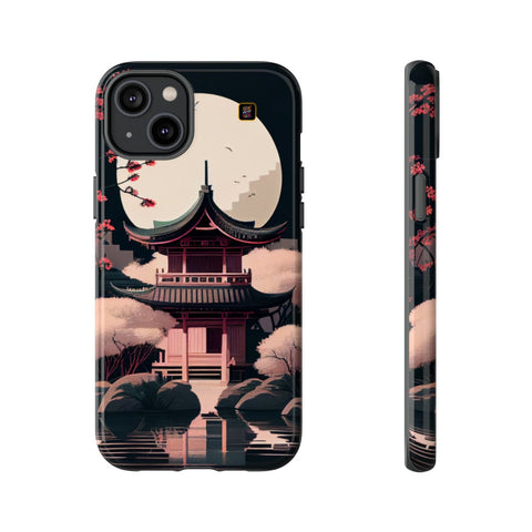 iPhone 14 | 14 Pro | 14 Plus | 14 Pro Max | 15 | 15 Pro | 15 Plus | 15 Pro Max β CherryBlossoms,Enchanted,FantasyTemple,Moonlight β front-and-side