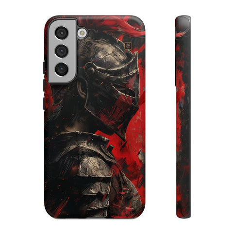 Galaxy S22 | S22 Plus | S22 Ultra | S23 | S23 Plus | S23 Ultra | S24 | S24 Plus | S24 Ultra β Armor,Knight,Medieval,RedPlume β front-and-side