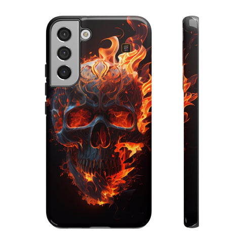 Galaxy S22 | S22 Plus | S22 Ultra | S23 | S23 Plus | S23 Ultra | S24 | S24 Plus | S24 Ultra β Blaze,FieryArtwork,Skull,VisualSpectacle β front-and-side