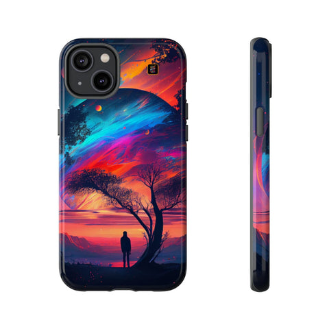 iPhone 14 | 14 Pro | 14 Plus | 14 Pro Max | 15 | 15 Pro | 15 Plus | 15 Pro Max β Dreamscape,Planetscape,Silhouette,Twilight β front-and-side
