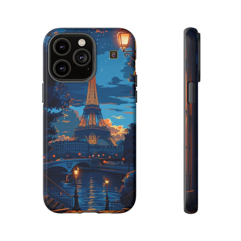 iPhone 14 | 14 Pro | 14 Plus | 14 Pro Max | 15 | 15 Pro | 15 Plus | 15 Pro Max β EiffelTower,Nightlife,ParisianRomance,Streetlamp β front-and-side