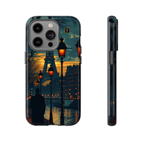 iPhone 14 | 14 Pro | 14 Plus | 14 Pro Max | 15 | 15 Pro | 15 Plus | 15 Pro Max β Eiffel,Twilight,Parisian,Streetlamps β front-and-side