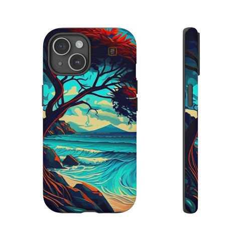 iPhone 14 | 14 Pro | 14 Plus | 14 Pro Max | 15 | 15 Pro | 15 Plus | 15 Pro Max β Beach,Enchanted,Seascape,Trees β front-and-side