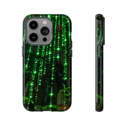 iPhone 14 | 14 Pro | 14 Plus | 14 Pro Max | 15 | 15 Pro | 15 Plus | 15 Pro Max β Cybernetic,Matrix,Numbers,Technology β front-and-side