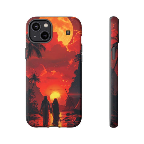 iPhone 14 | 14 Pro | 14 Plus | 14 Pro Max | 15 | 15 Pro | 15 Plus | 15 Pro Max β Arabian,DesertRomance,PalmTrees,Sunset β front-and-side