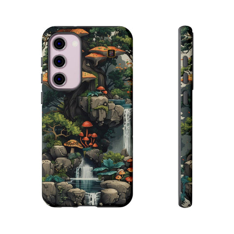 Galaxy S22 | S22 Plus | S22 Ultra | S23 | S23 Plus | S23 Ultra | S24 | S24 Plus | S24 Ultra β Enchanted,Island,Mushrooms,Waterfalls β front-and-side