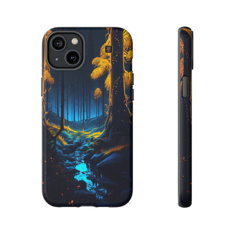 iPhone 14 | 14 Pro | 14 Plus | 14 Pro Max | 15 | 15 Pro | 15 Plus | 15 Pro Max β Bioluminescence,Enchanted,Forest,Wonderland β front-and-side