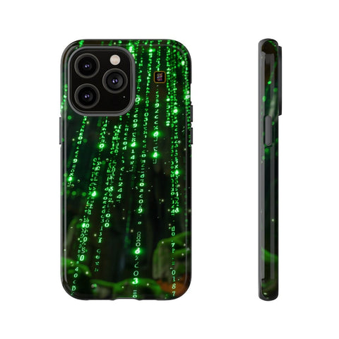 iPhone 14 | 14 Pro | 14 Plus | 14 Pro Max | 15 | 15 Pro | 15 Plus | 15 Pro Max β Cybernetic,Matrix,Numbers,Technology β front-and-side