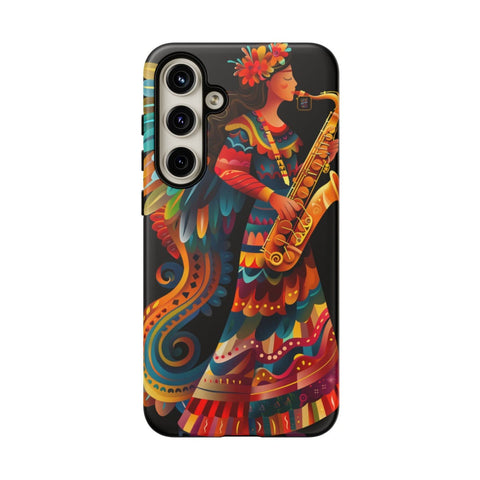 Galaxy S22 | S22 Plus | S22 Ultra | S23 | S23 Plus | S23 Ultra | S24 | S24 Plus | S24 Ultra β Angel,Folkart,Saxophone,Vibrant β front